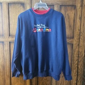 1990s Vintage Grandma Embroidered Kitschy M&C Sportswear